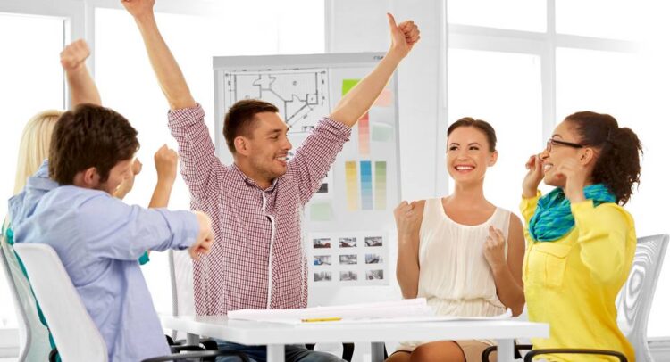 Séance animée par un coach en motivation en entreprise