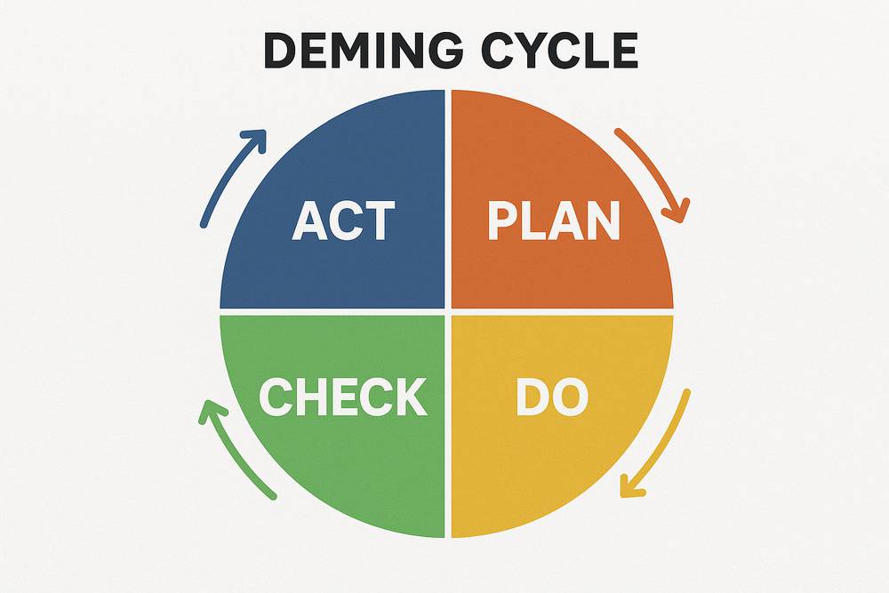 Roue de Deming ou PDCA (Plan-Do-Check-Act) en entreprise